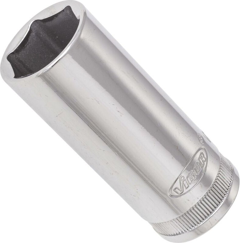 Vigor - Sechskant Steckschlüsseleinsatz ∙ lang ∙ V2315N ∙ 3/8 Zoll (10 mm) Vierkant hohl ∙ Außen Sechskant Profil ∙ sw 1...