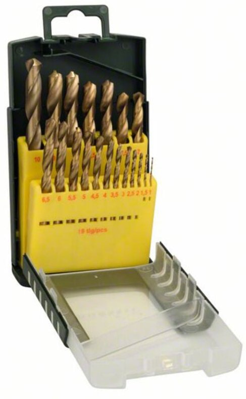 Bosch - hss Metall-Spiralbohrer-Set 19teilig Accessories 2607017152 TiN Zylinderschaft 1 St.
