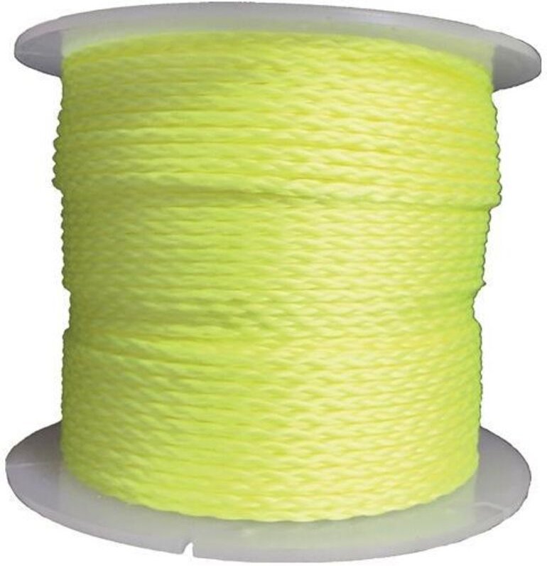 Overmann - Pflastererschnur Länge 100 m ø 2 mm 60 kg Polypropylen gelb, fluoreszierend