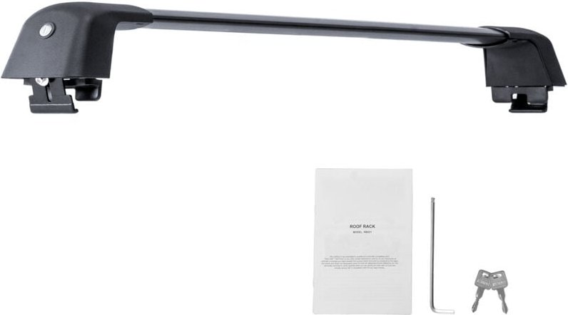 Mophorn - Universal-Dachträger-Querträger, 135,8 cm Aluminium, 90 kg Tragkraft, einstellbar, geräuschloses Design, Diebs...