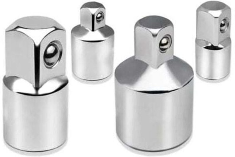 4-teiliger Ratschenadaptersatz, Steckschlüsseladapter, Ratsche 1/2 Zoll auf 3/8 Zoll, 3/8 Zoll auf 1/2 Zoll, 1/4 Zoll au...