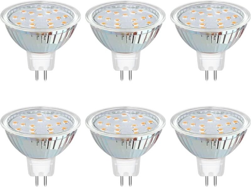 GU5.3 LED-Lampe, 12 V, 3 W, Warmweiß 3000 K, 300 lm, Ø 50 mm, MR16, 120 Grad, entspricht GU5.3 20 W Halogen, AC/DC 12 V ...