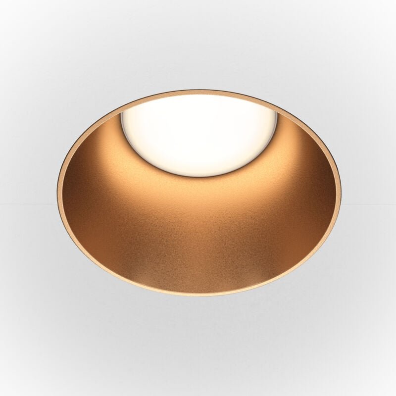 Maytoni Share Rundes Einbau-Downlight Mattgold GU10