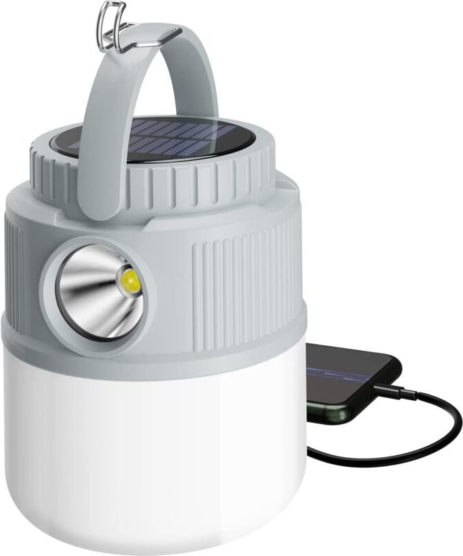 Qiedie - Wiederaufladbare Campingleuchte, ultrahelle tragbare LED-Laterne mit 4 Beleuchtungsmodi, 4000 mAh für Camping, ...