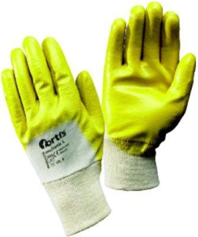 Handschuh MechanicL, Nitril,gelb, Gr.10 Fortis