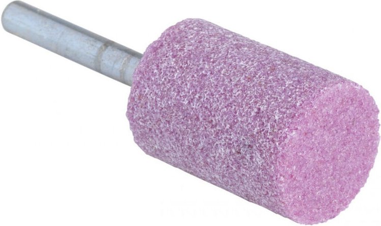 Körner auf Stift aus Rosarotem Korund, zylindrisch 30 x 35