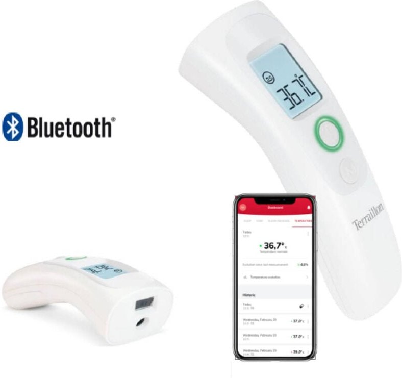 Terraillon - Angeschlossenes berührungsloses thermometer 15035