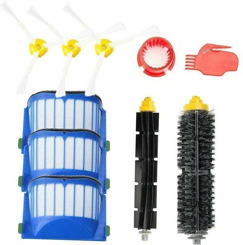 Zubehör für iRobot Roomba 600 Series Wartungsset mit Bürsten und Filtern für, Nachfüllset für Roomba 600 Series 605 610 ...