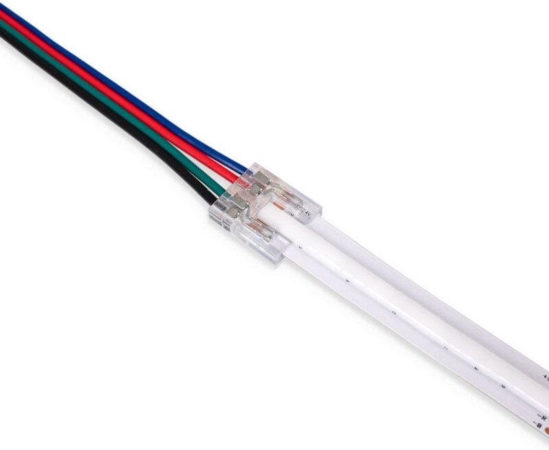 Verbinder für COB-LED-Streifen zum Netzteil - RGB - 12mm - IP20