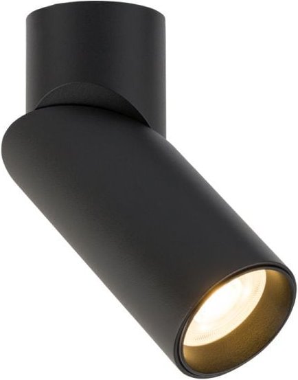 Strahler Aluminium verstellbar d: 5,6 cm Schwarz GU10 rund Modern Spot