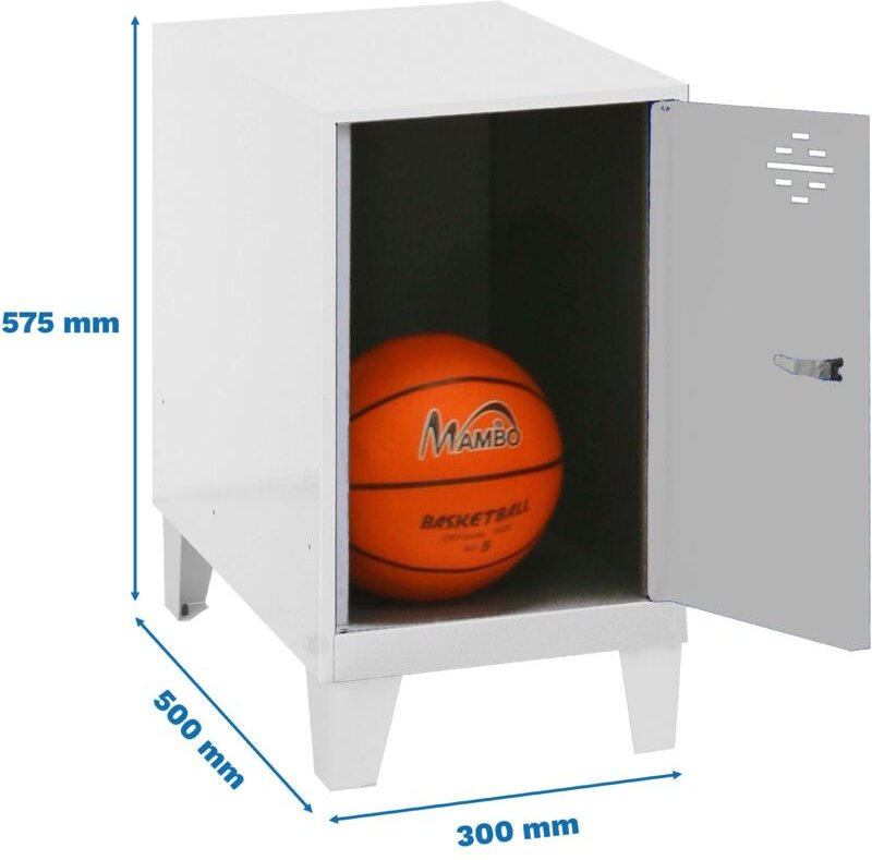 Simonrack Mini Metallschrank Grau und Weiß 575x300x500 mm