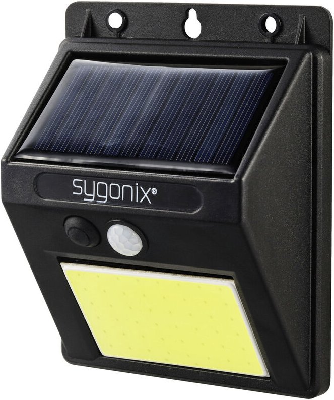 SY-5626572 Solar-Wandstrahler mit Bewegungsmelder led led fest eingebaut 0.5 w Schwarz - Sygonix