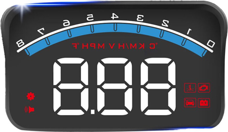 Display head-up universale M6S, proiettore LED da 3,5 pollici, OBD II, GPS, velocità, temperatura dell'acqua, tensione