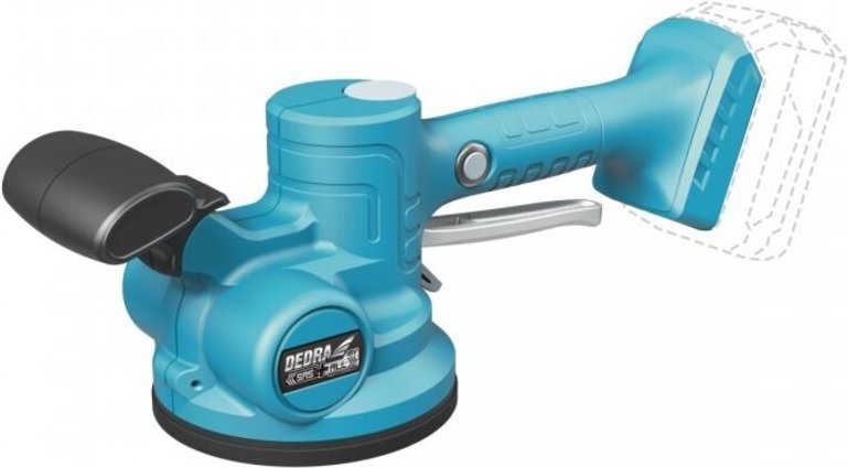 Thumbnail - DEDRA - 18 V vibrierender Fliesensauger: Blasenfreie Installation