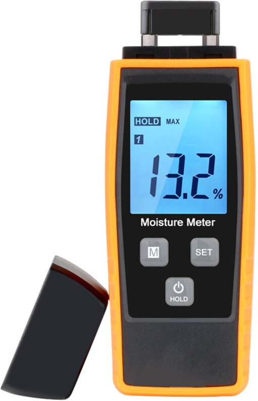 Tonchean - Mini Tragbares Holzfeuchtigkeitsmessgerät lcd Holzfeuchtigkeitsdetektor für Holzpflanzen Trockenbau Beton Mör...