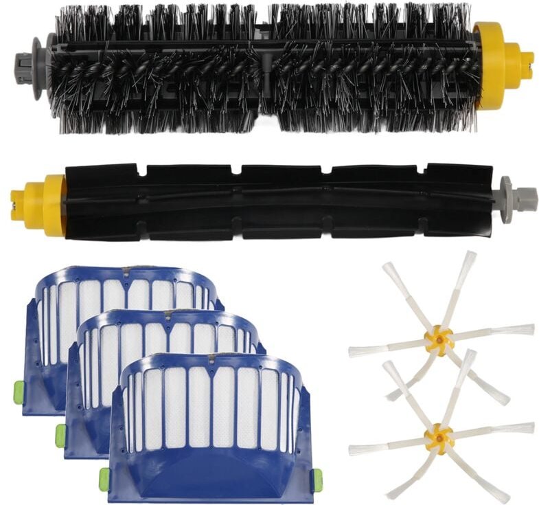 Mittelrolle, Seitenbürste, Hepa-Filter für Roboterstaubsauger der Serie 600, 605, 606, 616, 620, 650, 655, 660, 676