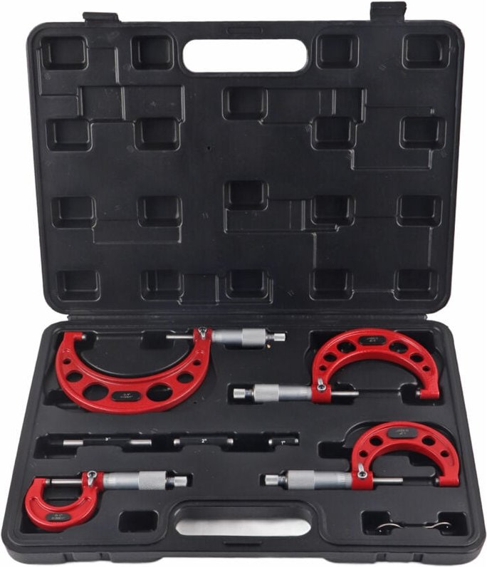 Stück 00001 Zoll Mikrometer-Präzisionsmessgerät für Außendurchmesser von 0-4 Zoll