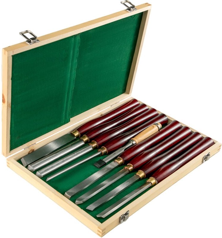 Mophorn - Holz Meißel Sets 8pcs 7INCH/17CM Holzbearbeitung Meißel Drehmaschine Werkzeuge Holz Werkzeugkasten für Holzsch...