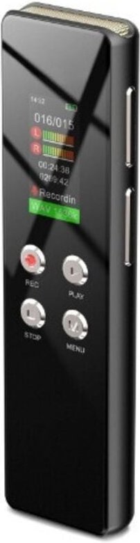 64GB Diktiergerät, One-Touch-Aufnahme, Sprachsteuerung, 1536kbps Tragbares Digitales Voice Recorder, USB C, für Intervie...