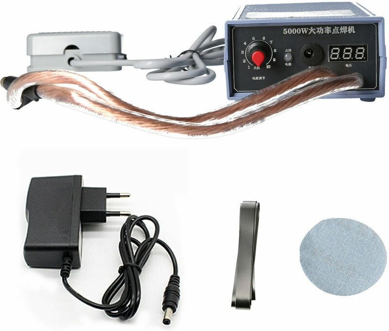 ZVD - Soudeuse par points 5000W Machine de soudage par points portable haute puissance Portable 0-800A Soudeurs réglable...