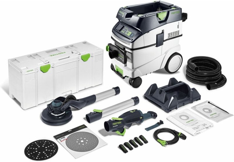 Langhalsschleifer- und Sauger-Set planex lhs 2 225 eqi/ctl 36-Set - Festool