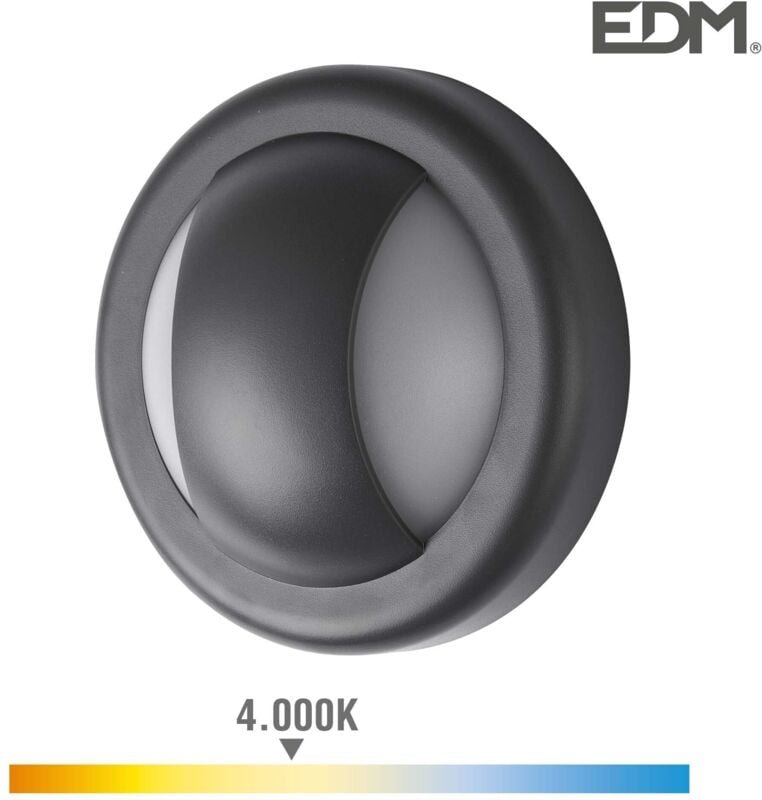 LED-Wandleuchte 6 W 250 lm 4000 K Tageslicht IP65 ø14 x 5,7 cm rund EDM