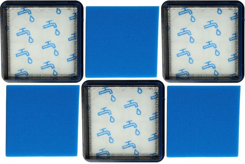 Thumbnail - Filter-Set kompatibel mit Philips PowerPro Compact FC9328/09, FC9321/09, FC9320/09 Staubsauger - 3x Filter (Kombi-Schaum...