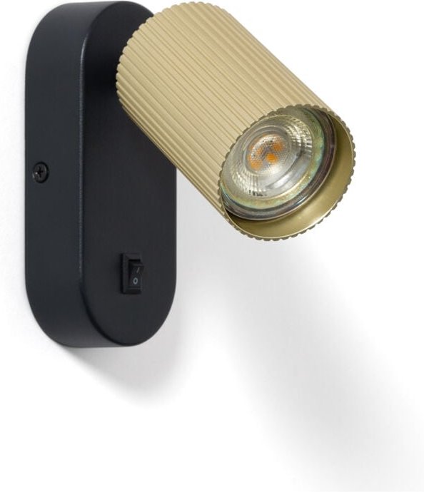 Wandleuchte Aluminium Aritz 1 Strahler Gold