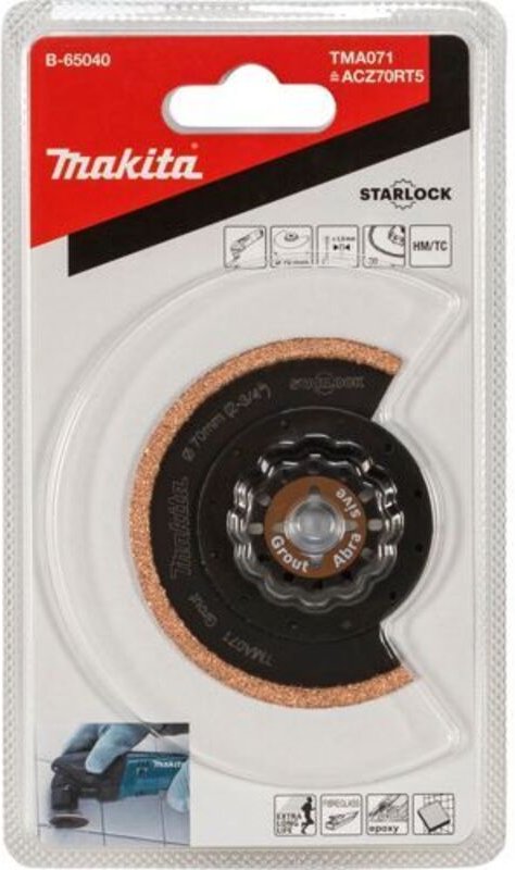 Zubehör - Segmentsägeblatt 7 cm B-65040 - Makita