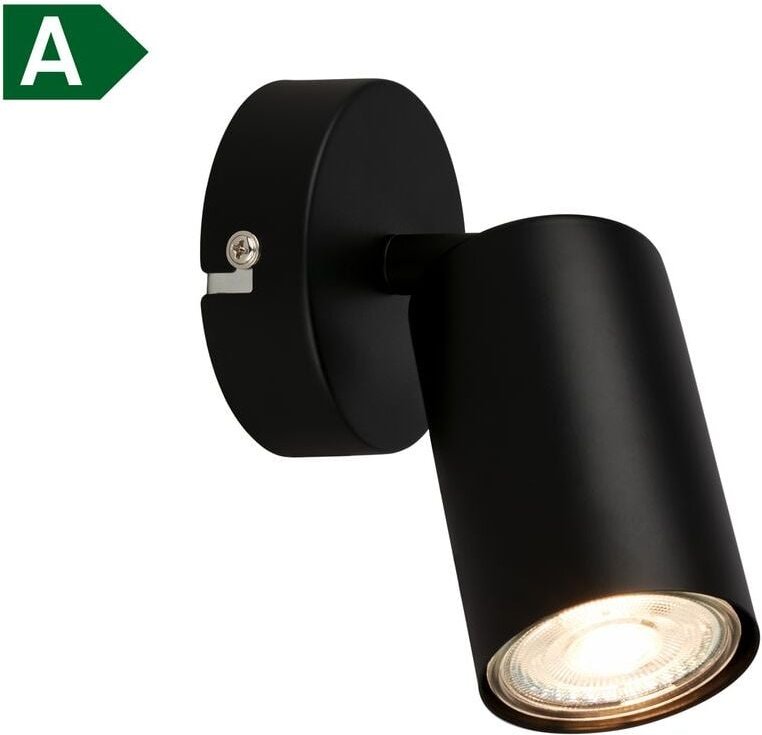 Thumbnail - B.k.licht - Wandlampe - 2W, 450lm, eek a, led, schwenkbar, warmweiß, schwarz