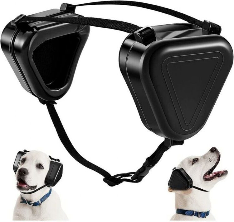 Schwarze Hundelärmschutz-Ohrenschützer, Hunde-Gehörschutz-Ohrenschützer, Anti-Lärm-Haustier-Ohrenschützer