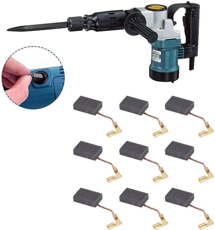 20 Stück Kohlebürsten, Motorkohlebürsten, 5 mm x 11 mm x 16 mm für Elektrowerkzeuge wie Winkelschleifer, Exzenterschleif...