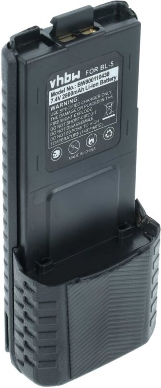 vhbw Akku Ersatz für Baofeng BL-5 für Funkgerät, Walkie Talkie (2800mAh, 7,4V, Li-Ion)