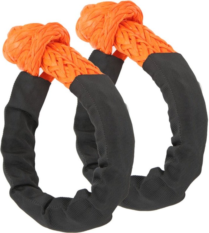 Zoternen - 2 Stück synthetischer weicher Schäkel, flexibles leichtes Seil mit 21 Tonnen Bruchfestigkeit für lkw, suv, Ge...