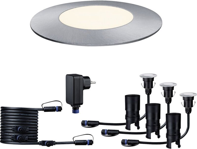 Thumbnail - Paulmann 93697 Beleuchtungssystem Plug & Shine LED-Außeneinbauleuchten (Basis-Set) 3er Set LED 7.