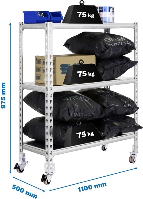 Simonrack SIMONCLICK MOBILE SUPERPLUS Metallregal verzinkt