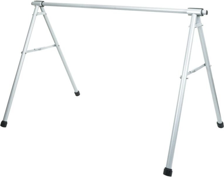 HHG - Fahrrad-Sattelständer 796, Fahrradständer Aufhängebügel, Metall pulverbeschichtet 114x170x114cm ausziehbar silber