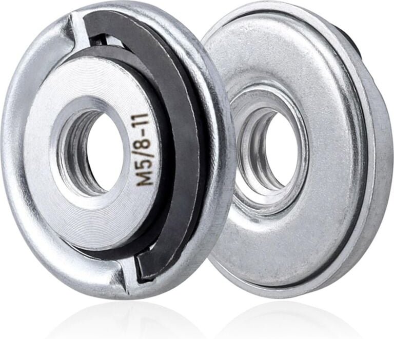 2 Stück Schnellwechsel-Winkelschleifer-Flanschmuttern 5/8-11 Schleifermutter--Sicherungsmuttern Schleifer-Sicherungsmutt...