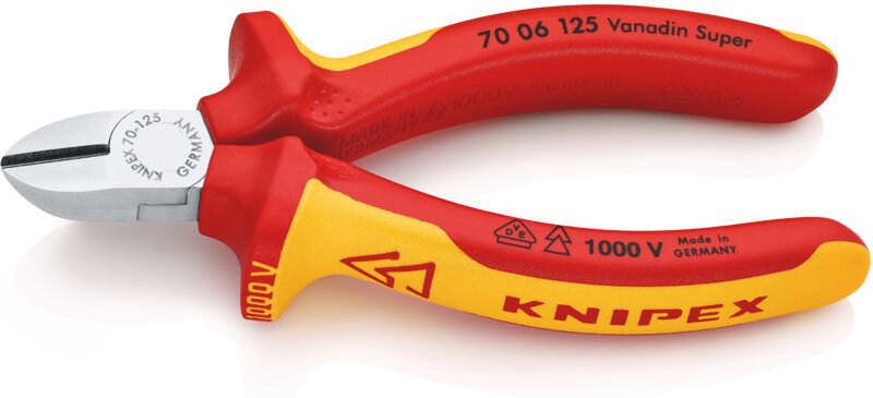 70 06 125 Seitenschneider isoliert Mehrko. vde verch. 125 mm - Knipex