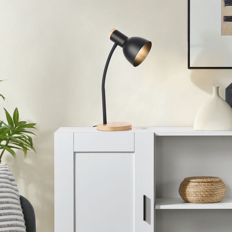 Tischleuchte Woodley Schwarz [ Lux.pro