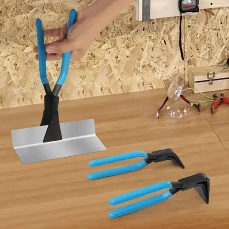 3-teilige Blechbiegezange, tragbare Biegezange zum Biegen von Blechen, 45/95/180°