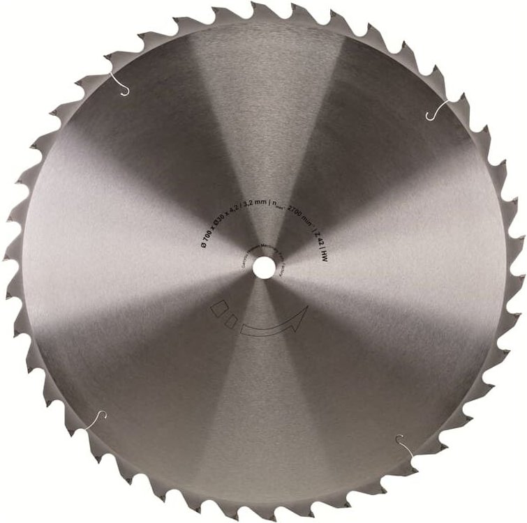 Cv Kreissägeblatt Sägeblatt 700 x 30 mm 56 z - Scheppach