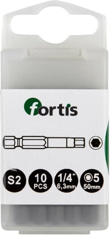 Fortis Bit 1/4 DIN3126 E6,3 Hex 5 x50 mm 10 Stk.