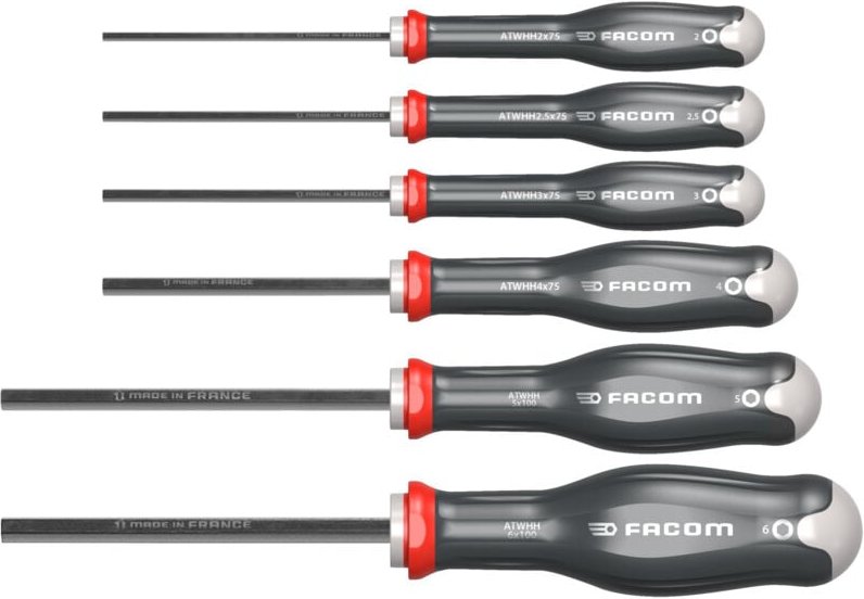 Facom Stiftschlüssel 6-Kant mit Griff 6-tlg