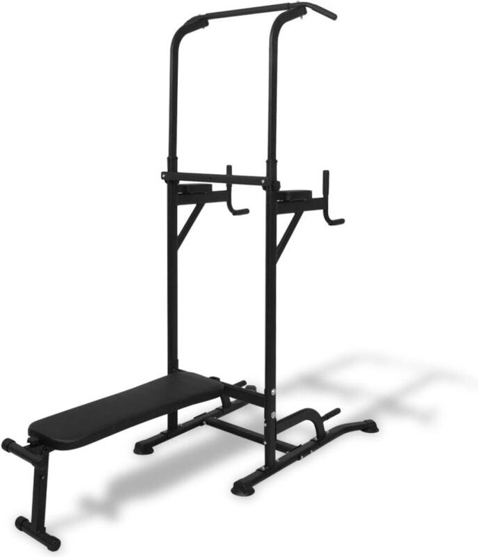 Power Tower mit Sit-Up-Bank - Vidaxl