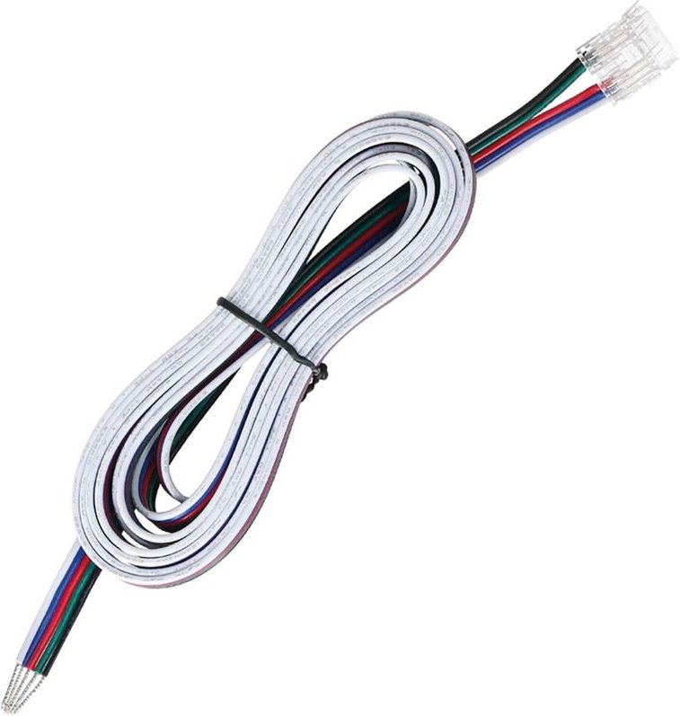 Anschlussleitung Clip 2000mm LED-Band COB RGB+WW, Verbindungsleitung Direktverbinder LED-Netzgerät, starke Verbindung, K...