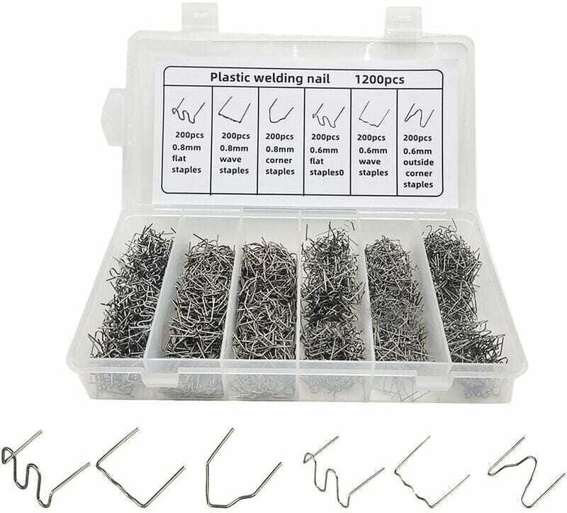 Heiße Klammern für die Auto-Kunststoffreparatur, zum Schweißen von Kunststoff-Stoßstangen, 1200 Stück