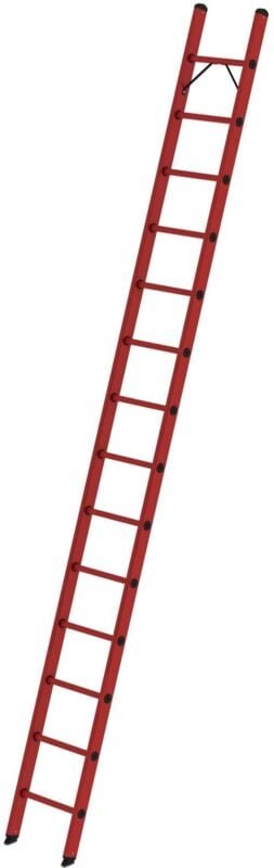Günzburger Steigtechnik - Sprossen-Anlegeleiter gfk ohne Traverse 14 Sprossen - 036014