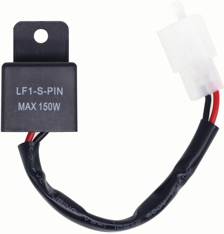 Thumbnail - Universal 2 Pin Motorrad Blinkrelais 12V LED Unabhängige Last Blinkrelais Blinksender 0,1W-150W