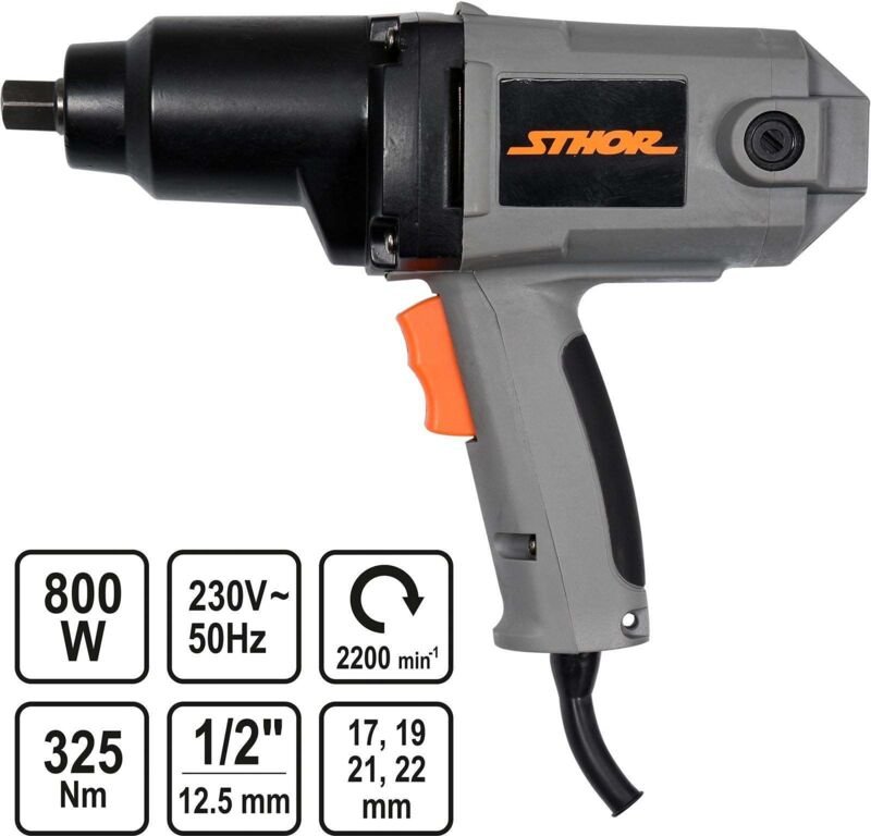 Thumbnail - STHOR SCHLAGSCHRAUBER 800W 1/2" 325Nm + STECKSCHLÜSSEL 57091